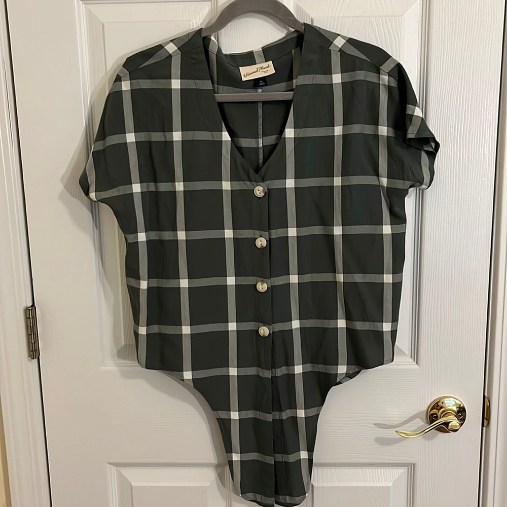 Universal Thread Short Sleeve Button Down Tie Vin… - image 3